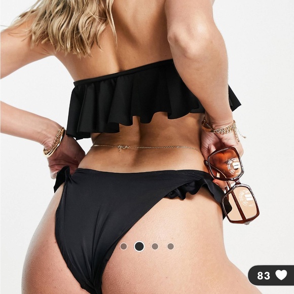 ASOS DESIGN Recycled Frill Bikini Set - Picture 5 of 8